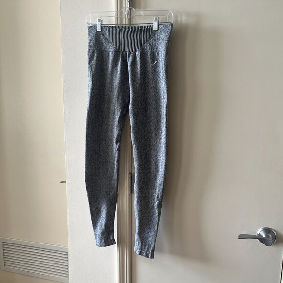 Gymshark Women’s Marl Seamless High Rise Leggings Grey Size Medium - Picture 3 of 11